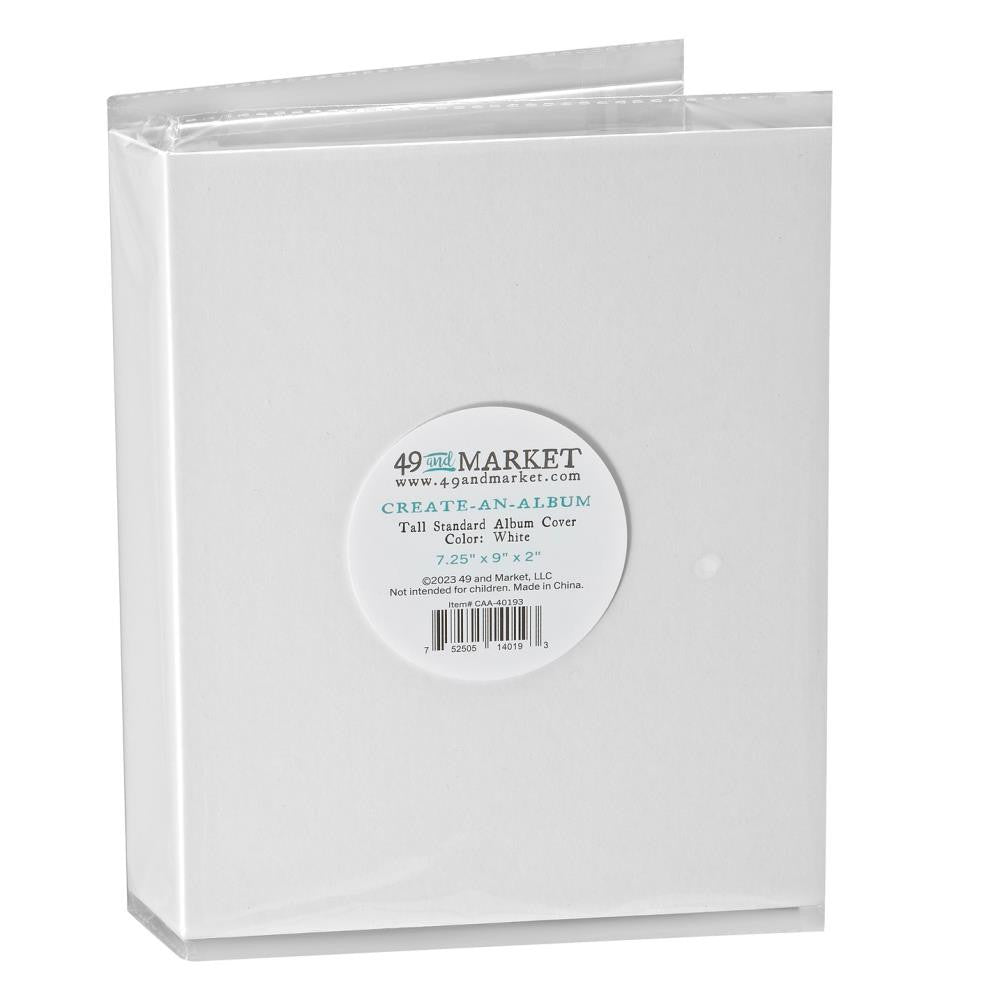 49 en Market Maak een album met een witte hoge standaard albumhoes